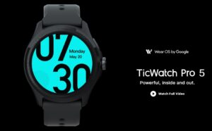 TicWatch Pro 5: O inovador smartwatch premium da Mobvoi com Wear OS 3.5 e Snapdragon W5 Plus Gen 1